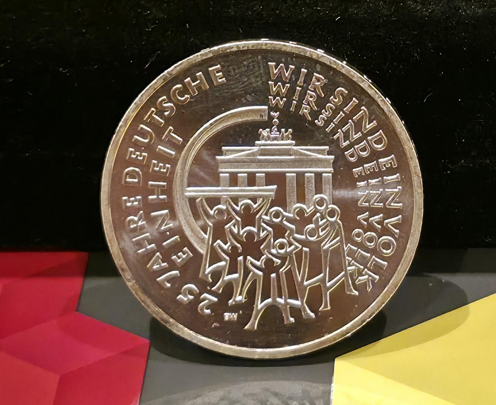 Silber Münze Silver 999 25 Euro 2015 BRD 18g Feinsilber 25 Jahre DeutscheEinheit – Bild 2