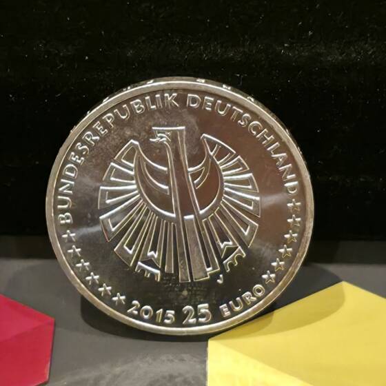 Silber Münze Silver 999 25 Euro 2015 BRD 18g Feinsilber 25 Jahre DeutscheEinheit