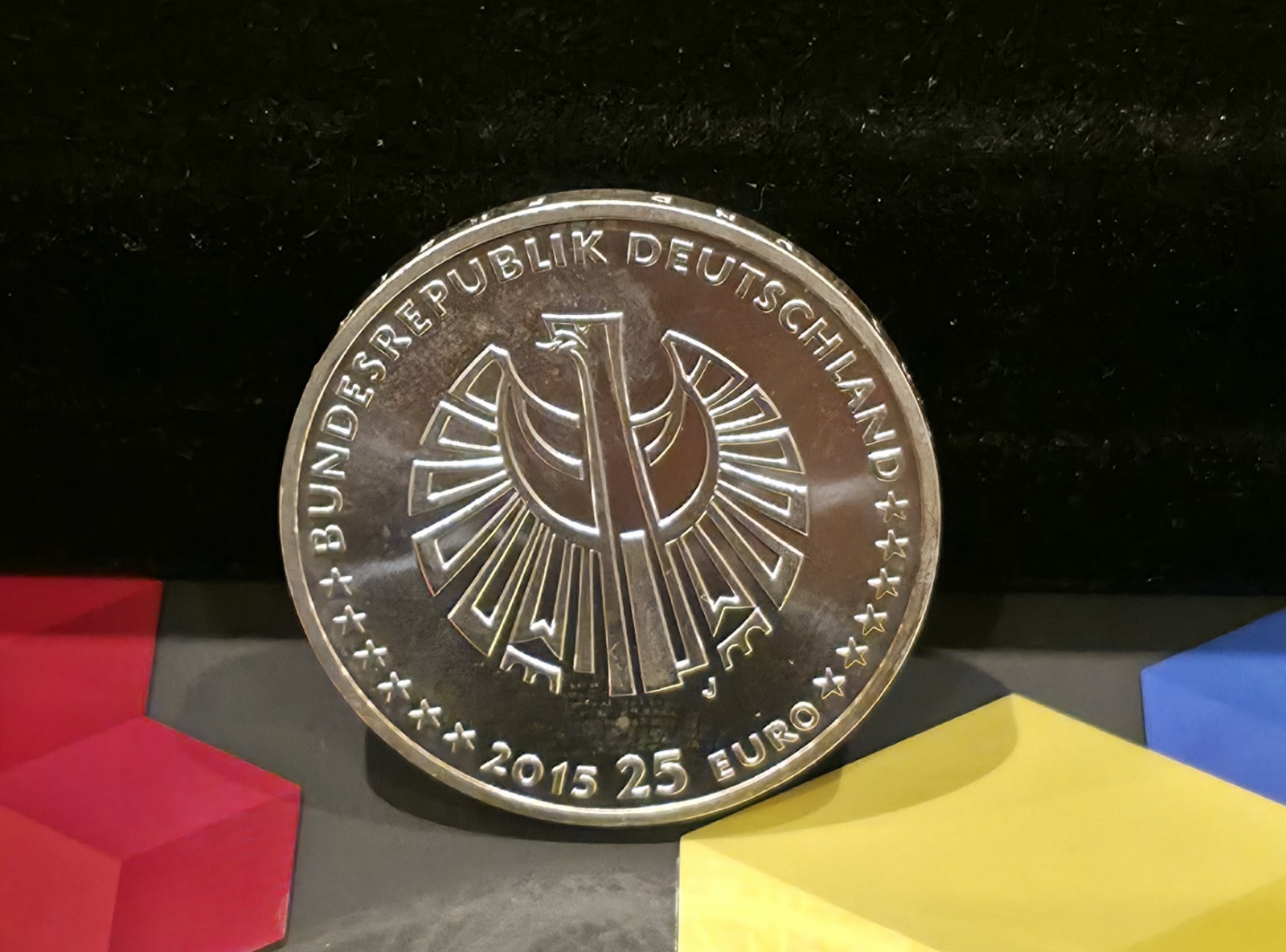 Silber Münze Silver 999 25 Euro 2015 BRD 18g Feinsilber 25 Jahre DeutscheEinheit