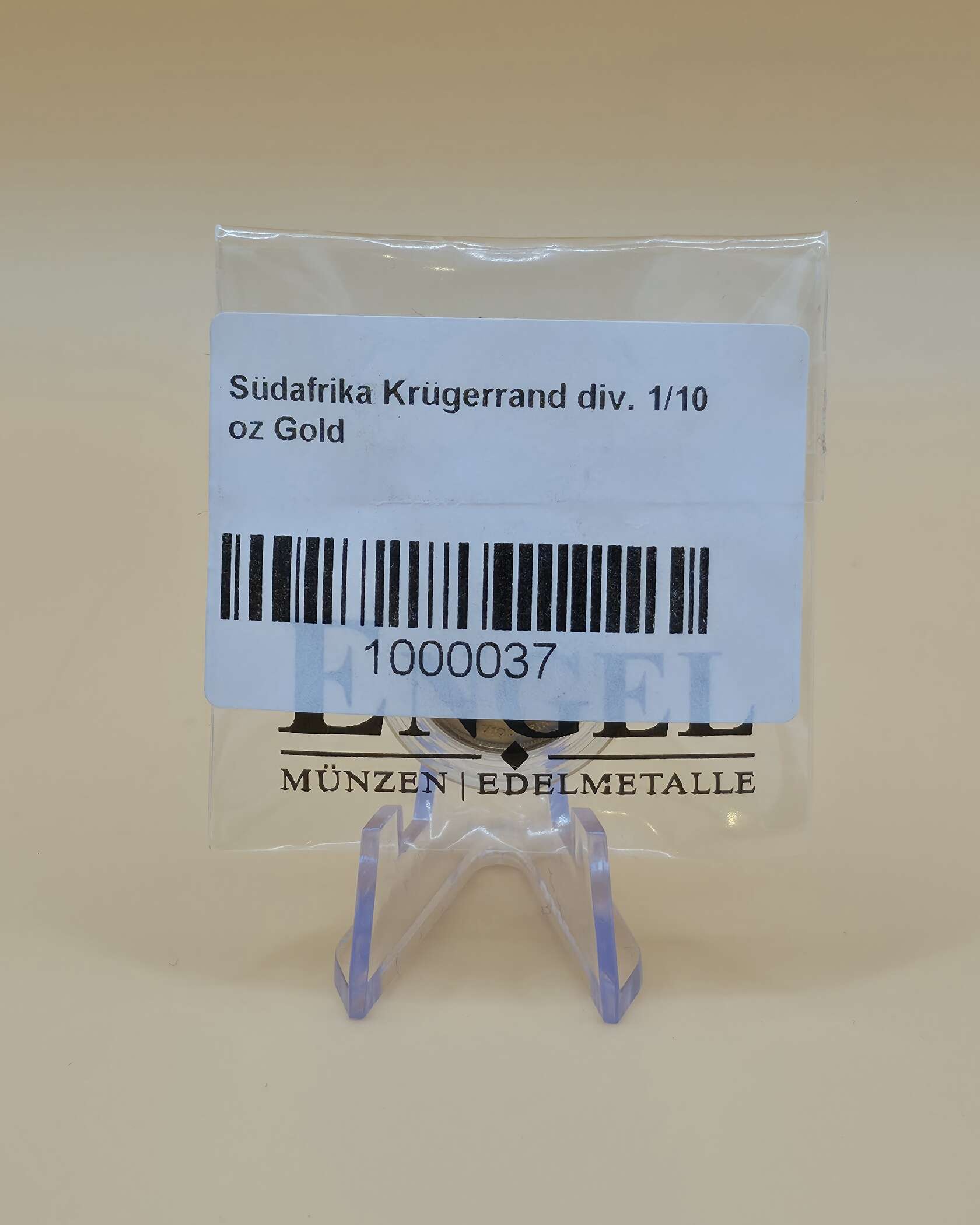 Krugerrand Goldmünze 1/10 oz – Südafrika 1984 – Bild 3