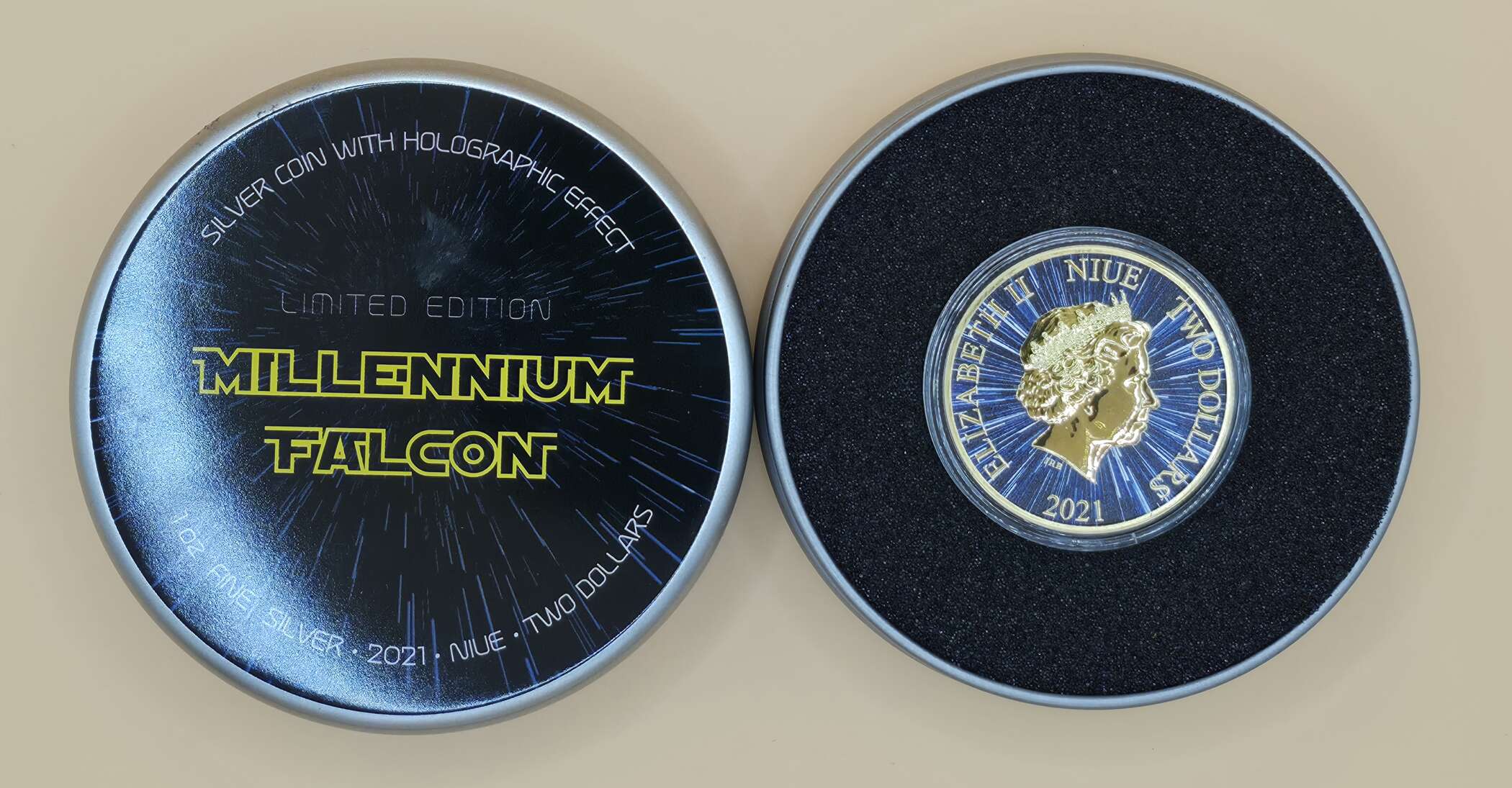 Niue 2021 – 1 oz Silbermünze mit Hologramm | Limitierte Ausgabe – Bild 3