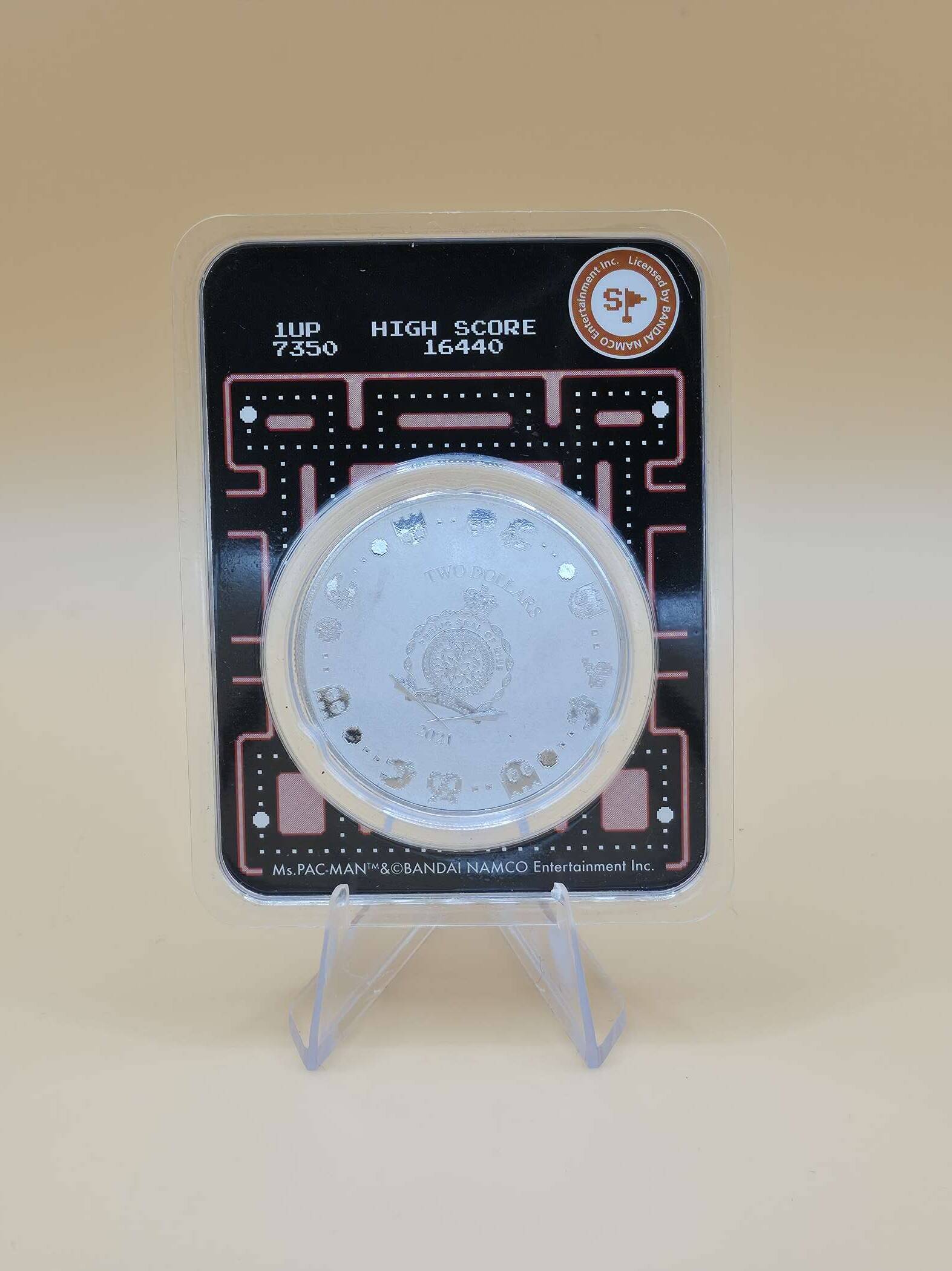 Ms. PAC-MAN™ 40th Anniversary – 1 oz .999 Silver Coin – Bild 2