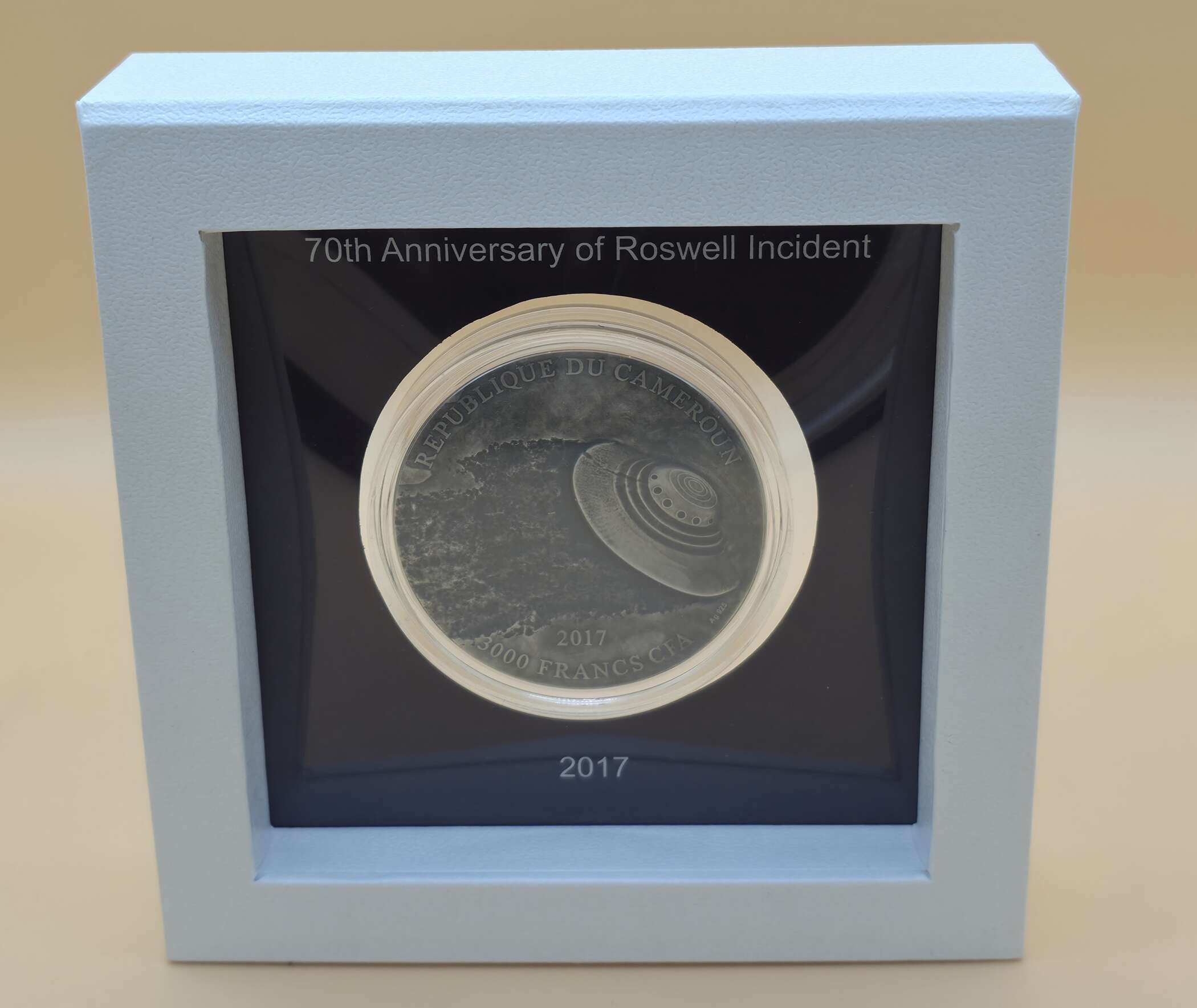 Roswell 70th Anniversary – 3 oz Silbermünze | Republik Kamerun 2017 | UFO Series – Bild 4