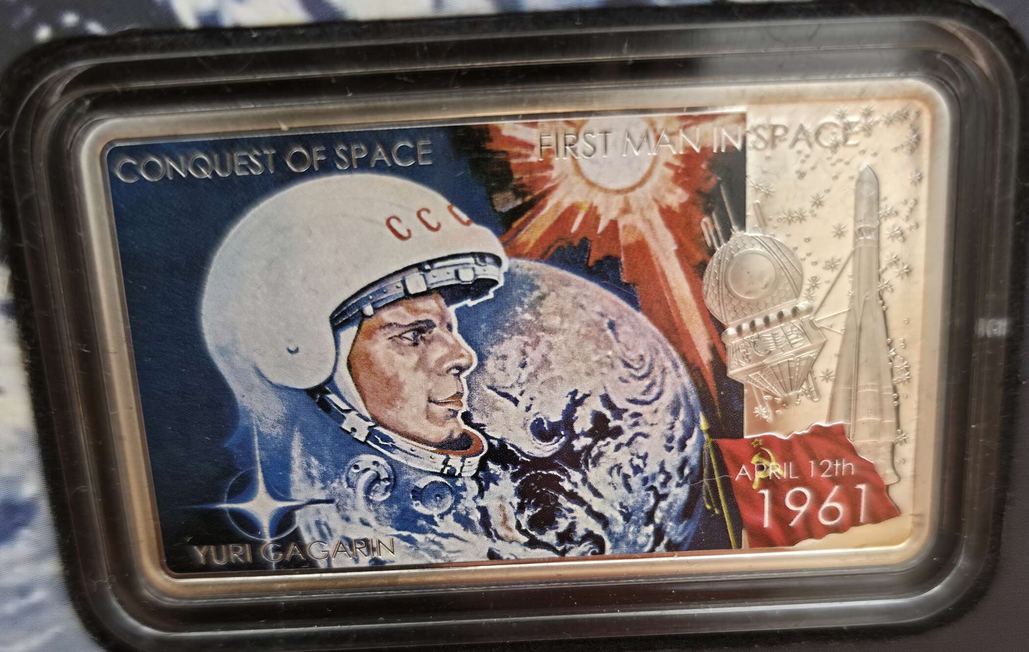 Conquest of Space – 1 oz Silbermünze Niue 2011 – First Man in Space – Bild 2