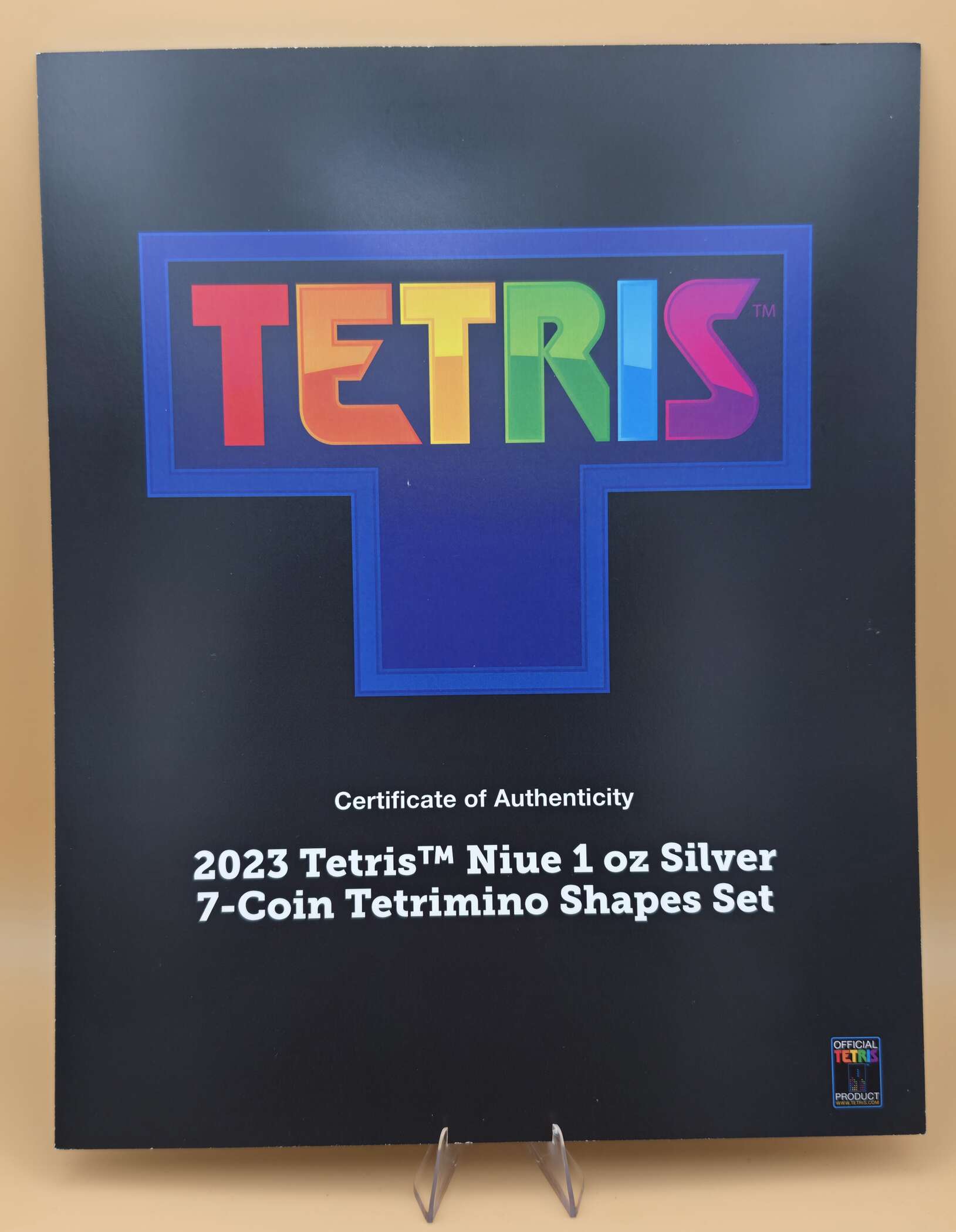 Tetris™ 2023 Niue 1 oz Silver – 7‑Coin Tetrimino Shapes Set – Limit 250 – Nr. 059/250 – Bild 3