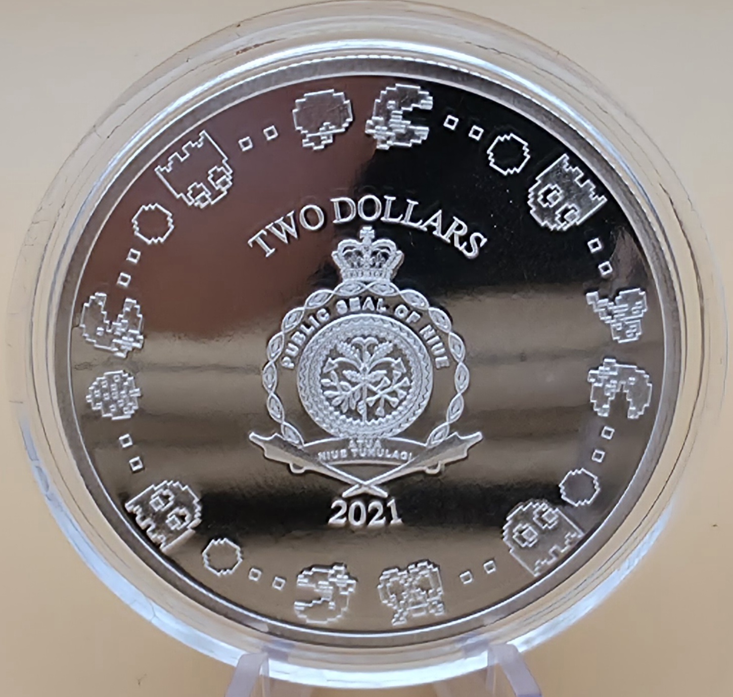 Niue 2021 – Ms. PAC-MAN™ 40th Anniversary – 1 oz Silver Proof – Limitierte Auflage 400 Stück – Bild 2