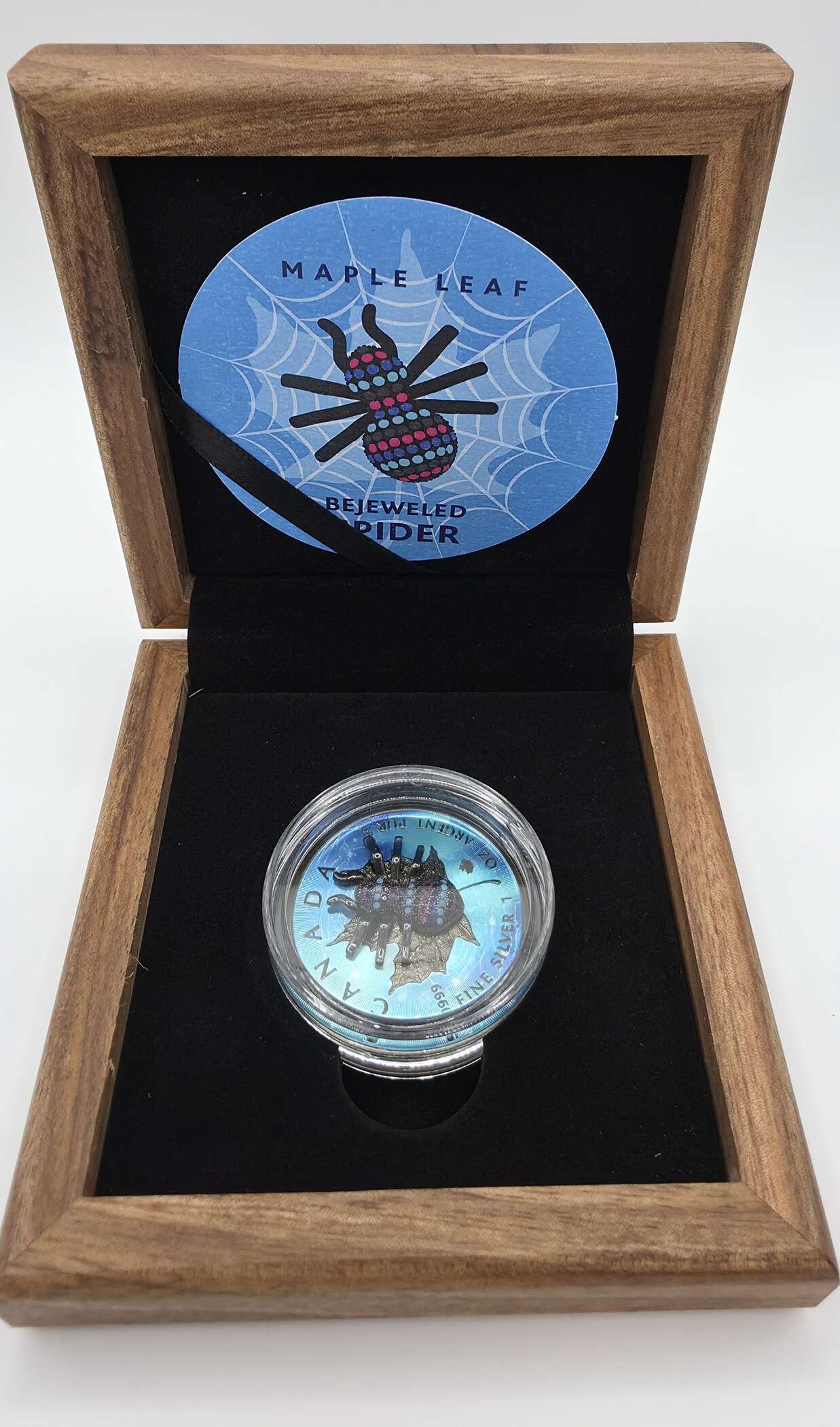 Maple Leaf Bejeweled Spider 2019 – 1 oz Silber .9999 – Nr. 170/500 – Bild 7