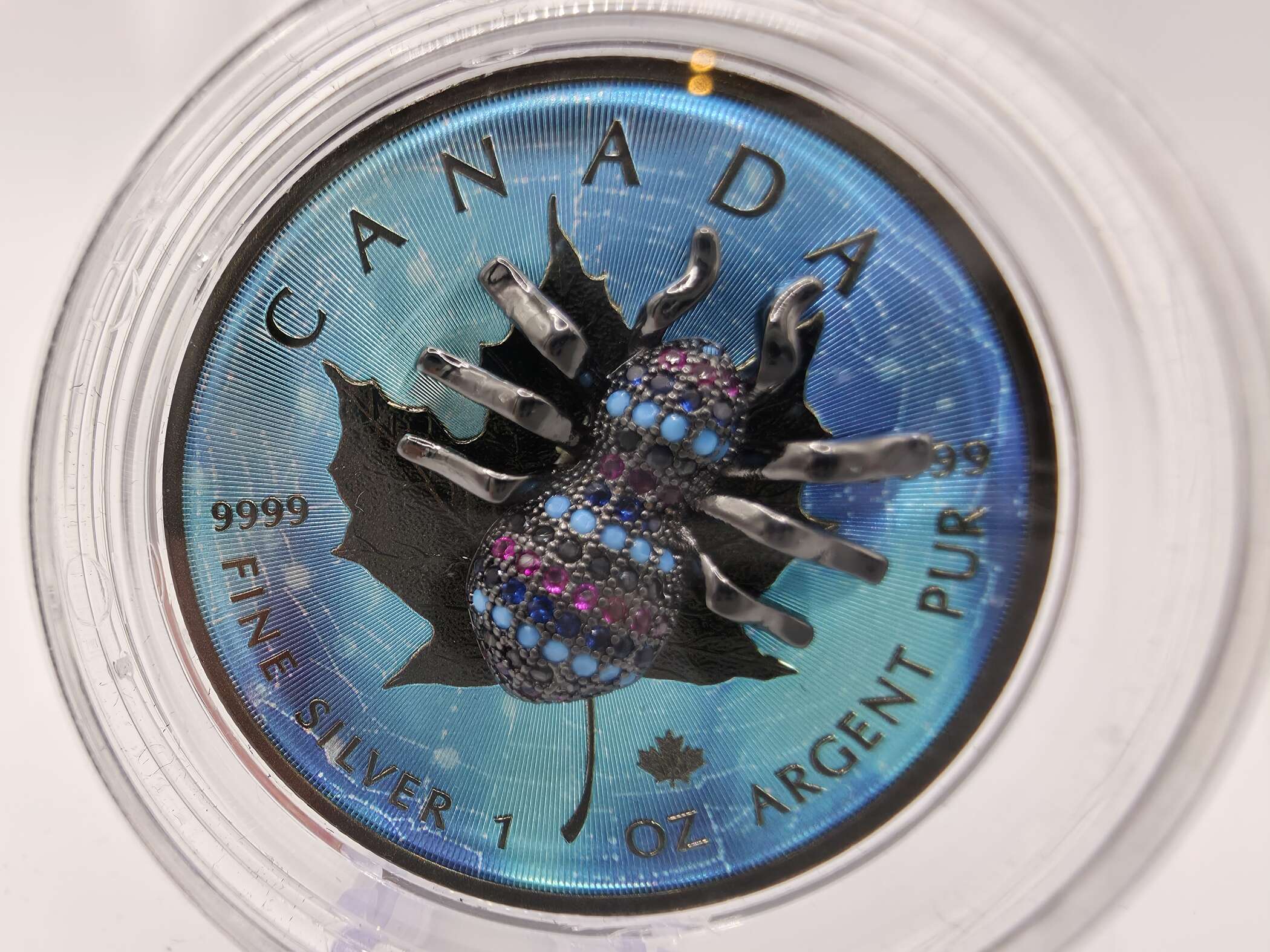 Maple Leaf Bejeweled Spider 2019 – 1 oz Silber .9999 – Nr. 170/500 – Bild 4