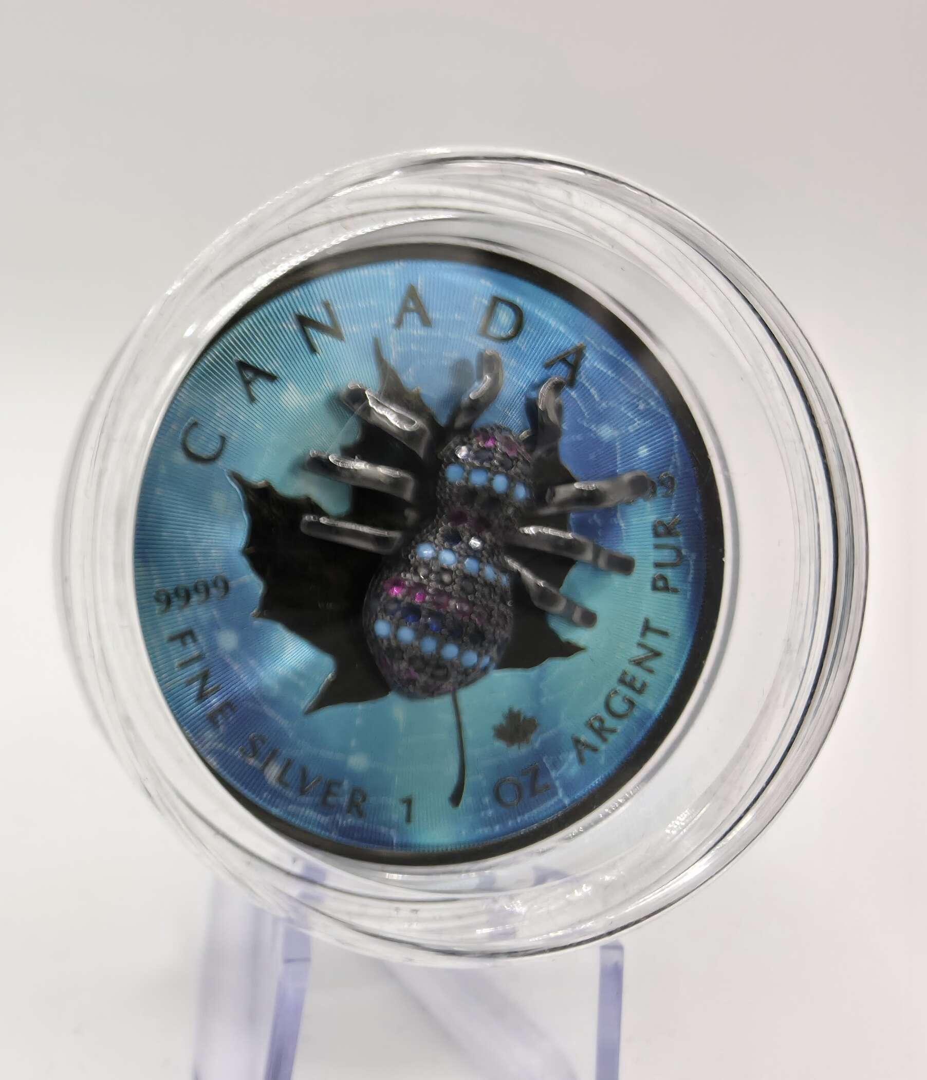 Maple Leaf Bejeweled Spider 2019 – 1 oz Silber .9999 – Nr. 170/500 – Bild 3