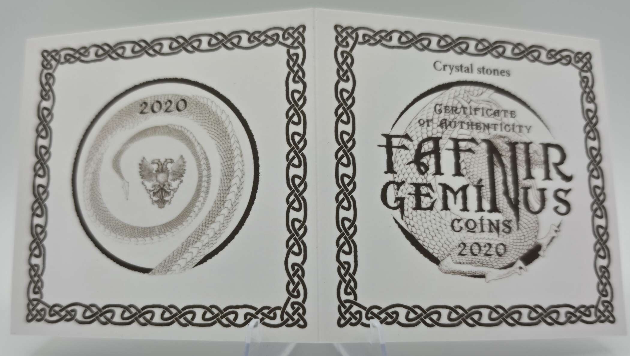 Fafnir Geminus Coins 2020 – Germania Mint – 2× 1 oz Silber 999.9 + 1× 1 oz Silber 925 – Bild 8