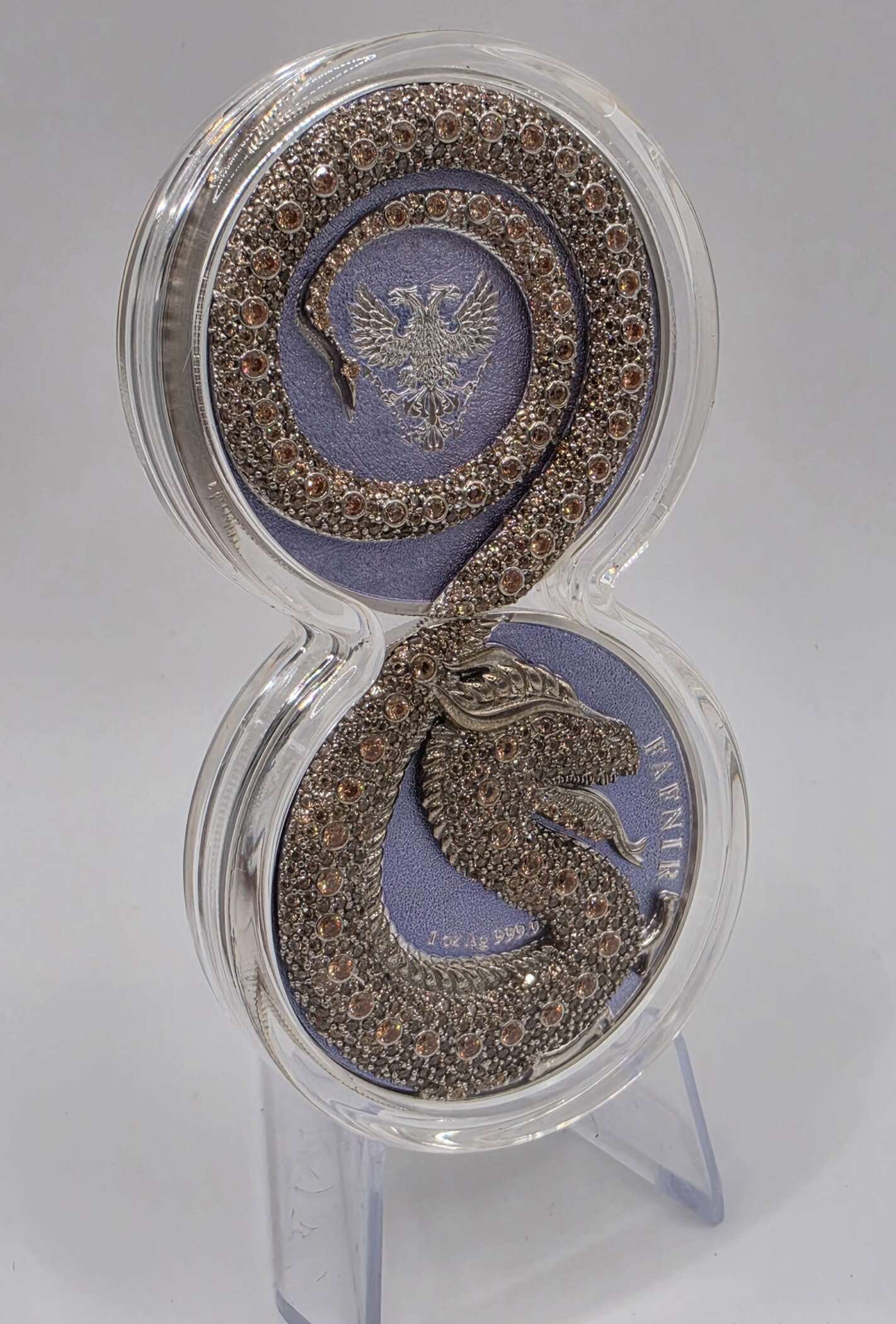 Fafnir Geminus Coins 2020 – Germania Mint – 2× 1 oz Silber 999.9 + 1× 1 oz Silber 925 – Bild 2