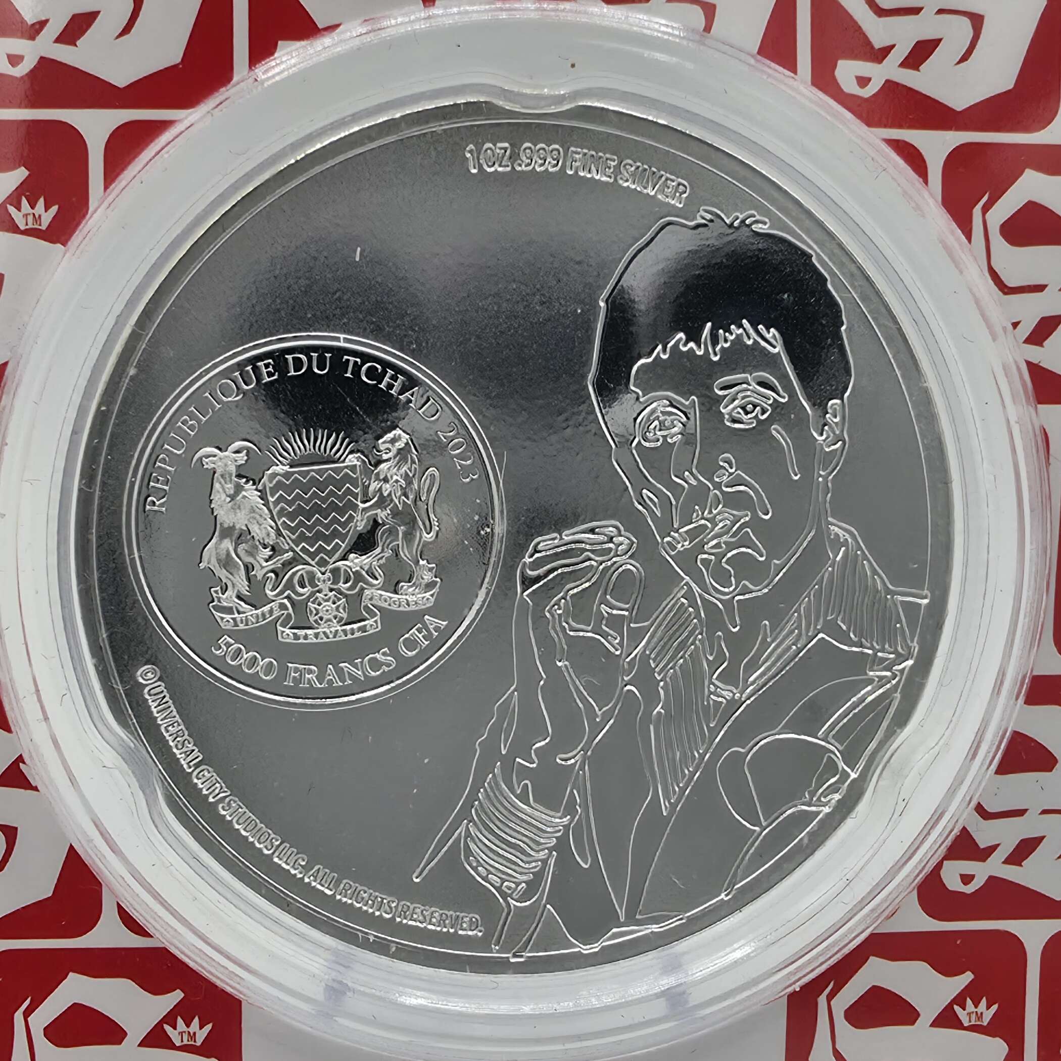 Scarface™ – 40 Years – 1 oz Silbermünze 2023 – Republik Tschad – Limited Edition – Bild 4