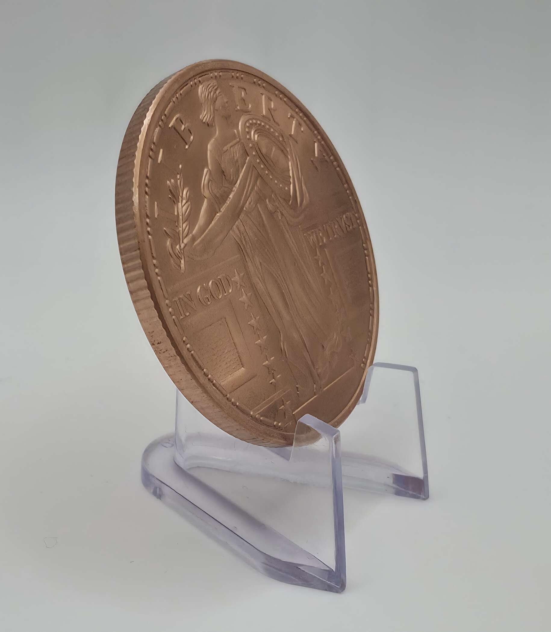 USA – 1 oz Copper Round – Liberty & Eagle – .999 Fine Copper – AVDP – Bild 4