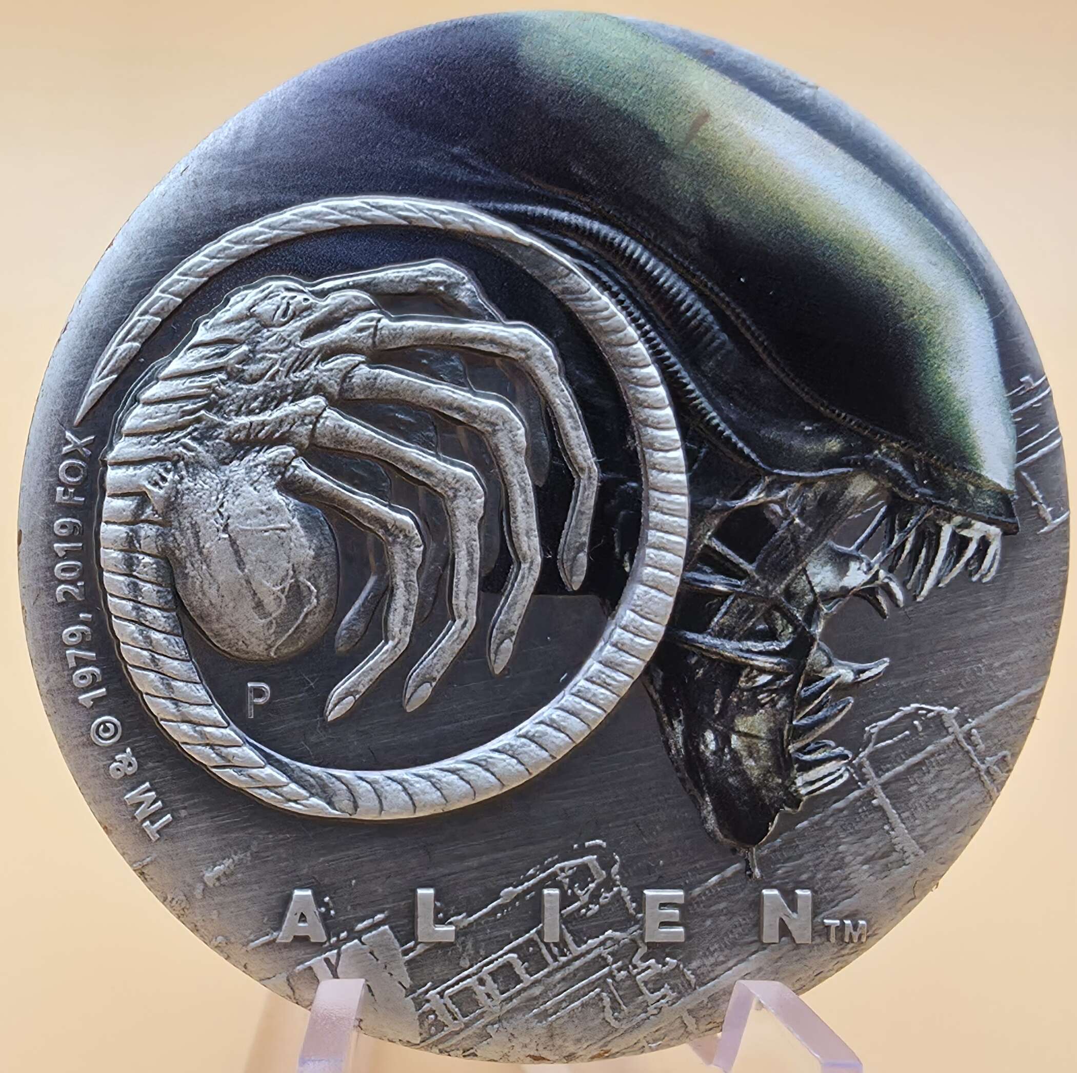 „Perth Mint Alien Münze 2 oz 9999 Silber COA 1152“