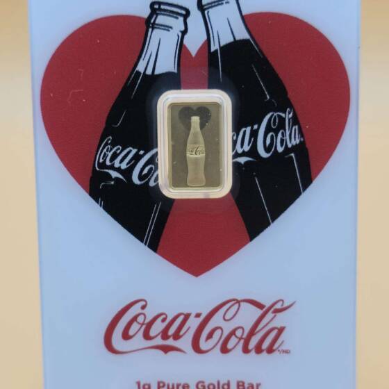 „PAMP Suisse 1 g Gold – Coca‑Cola Limited Edition 10.000 Stück“