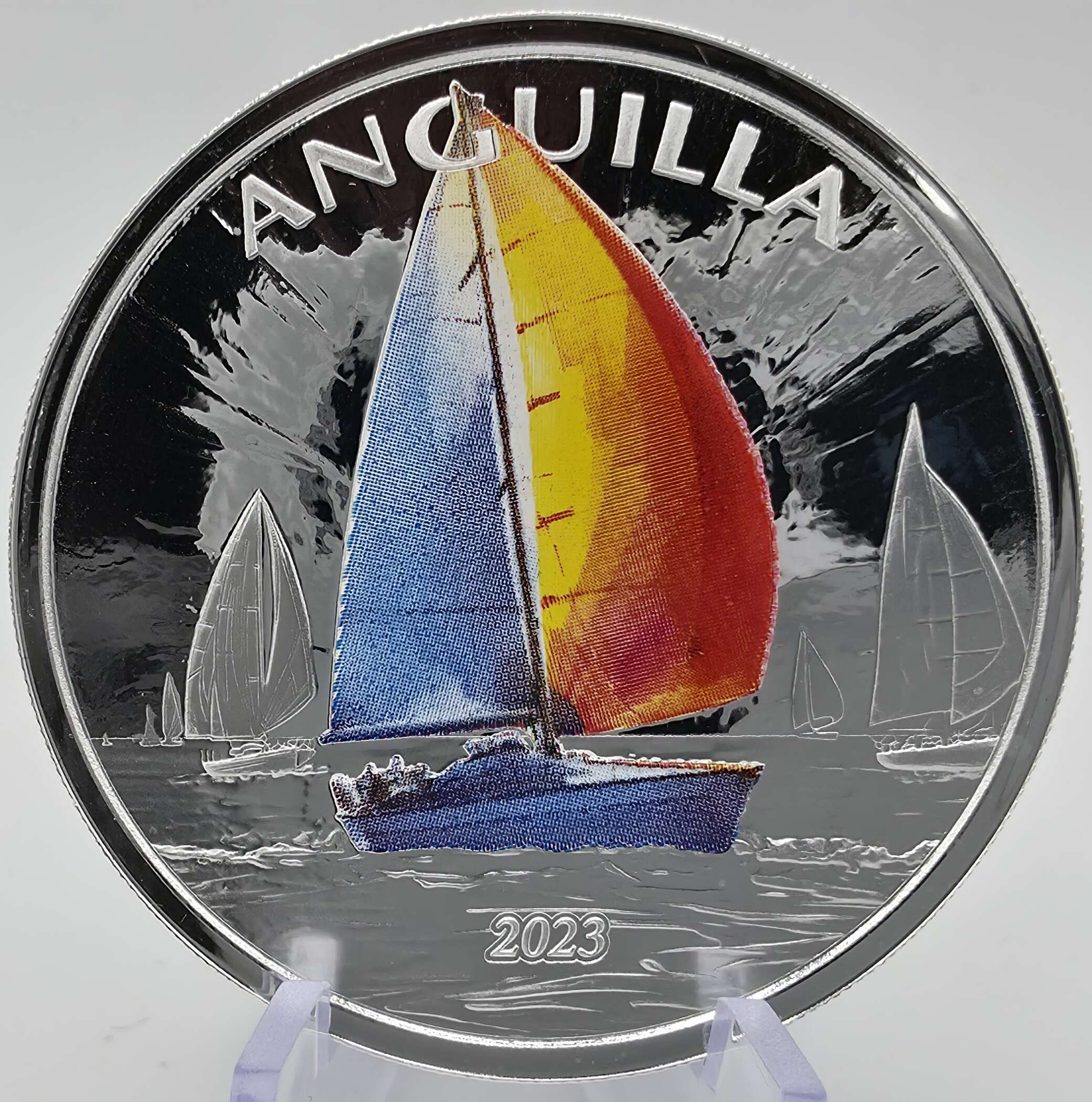 1 oz Silbermünze EC8 Anguilla 2020 – Proof Color – Limit 500 – Nr. 107/500