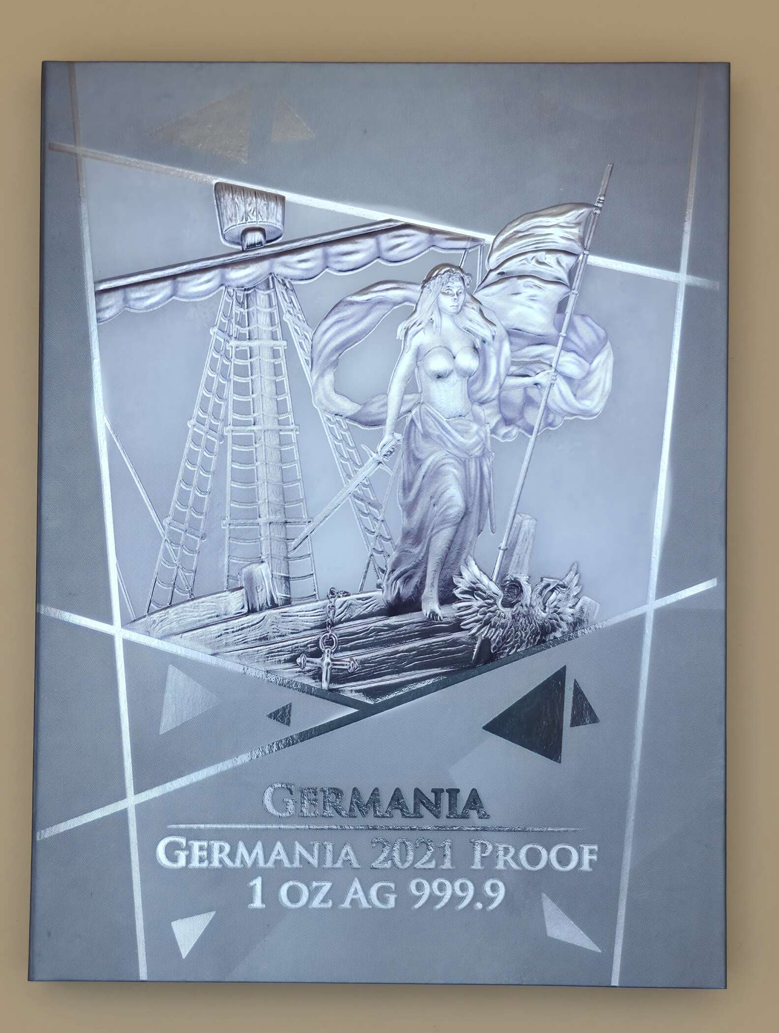 Germania 2021 – 1 oz Silber Proof | 5 Mark | Limitierte Ausgabe 1000 Stück – Bild 4