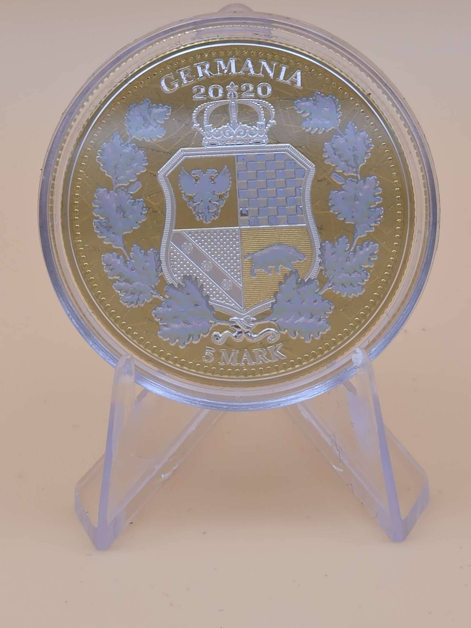 Germania Mint – The Allegories 2020 – Italia & Germania – 1 oz Silber – Color Holo & Gild – Mintage 100 – Bild 2