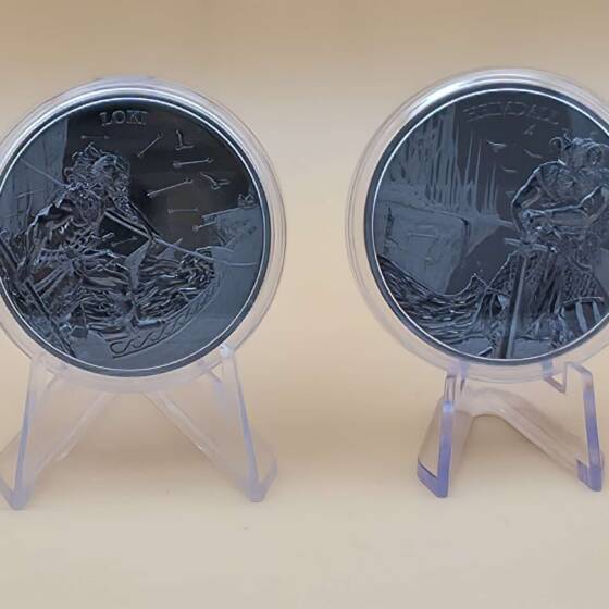„Germania Mint Ragnarök Set 2025 – Loki & Heimdall 1 oz Black Silver BU mit Zertifikat“