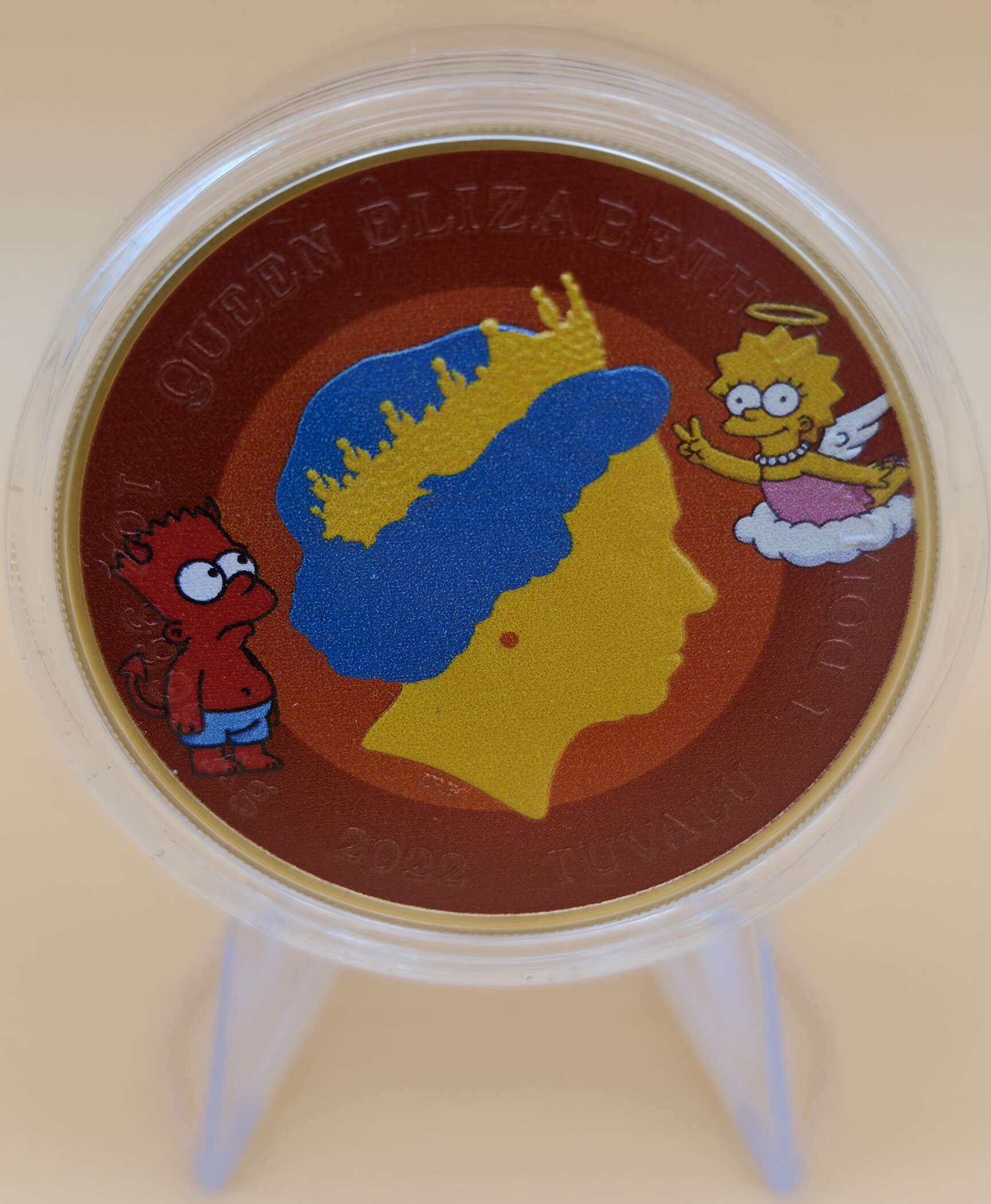 Homer Simpson 1 oz Silbermünze 2022 – Engel & Teufel – Tuvalu – Limitierte Ausgabe – Bild 2