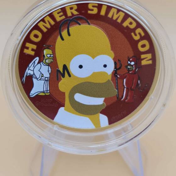 „Limitierte 1 oz Simpsons Silbermünze – Ausgabe 2022 – nur 100 Stück“
