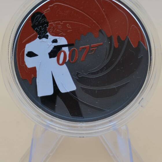 „James Bond 007 1 oz Silbermünze 2020 Gun‑Barrel Design“