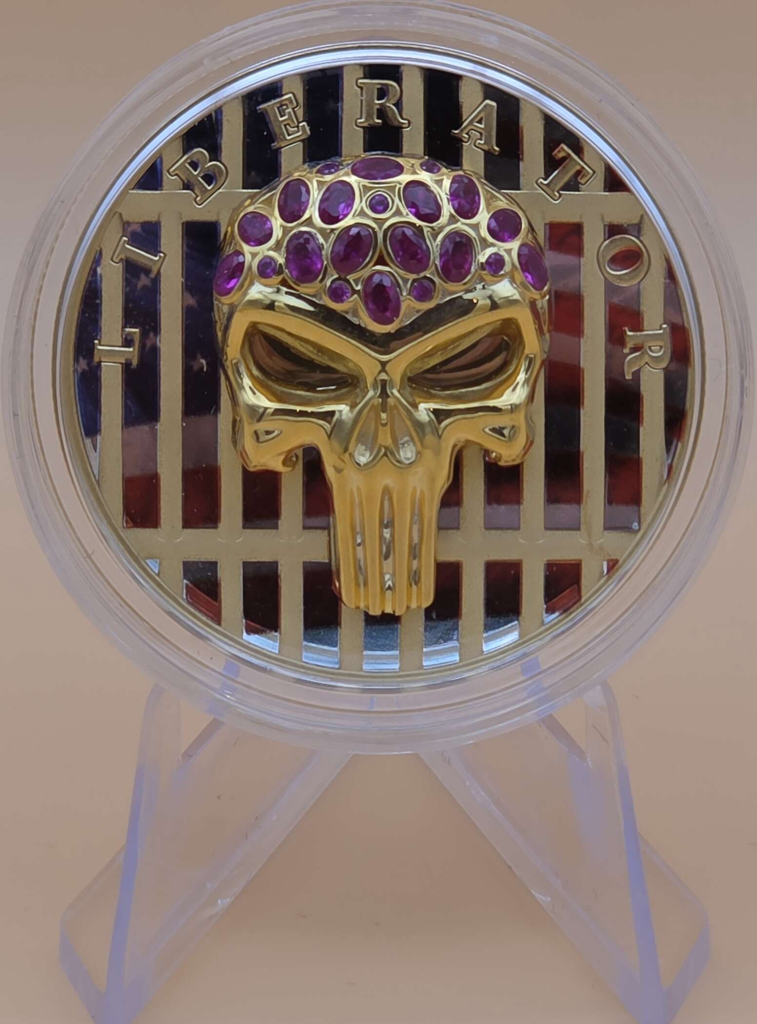 „Liberator Skull 1 oz Silbermünze – USA Edition – 2022“