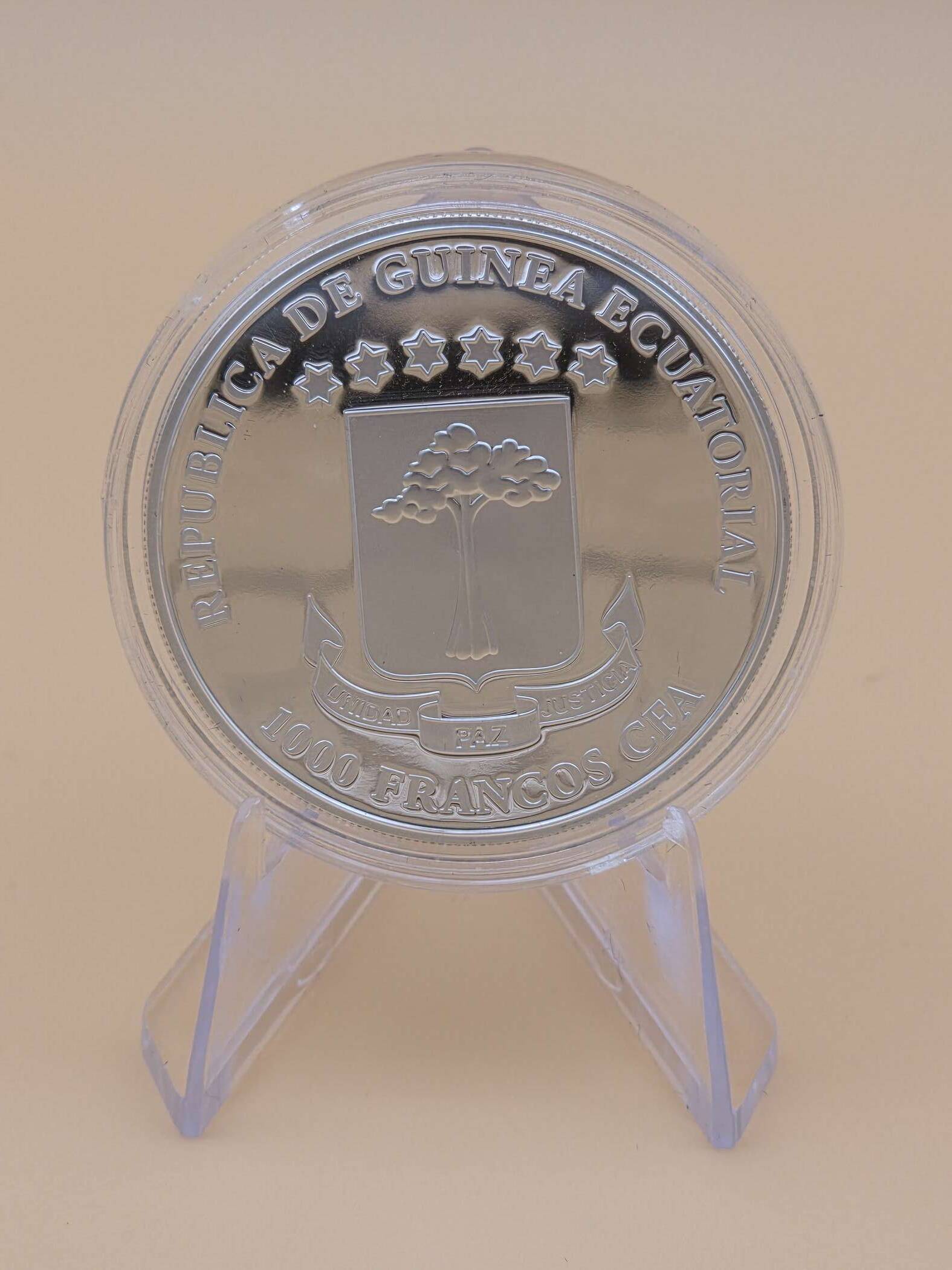 Mariposas Exóticas – Graphium Policenses – 1 oz Silber 2015 – Guinea Ecuatorial – Color & 3D – Mintage 2.500 – Bild 3