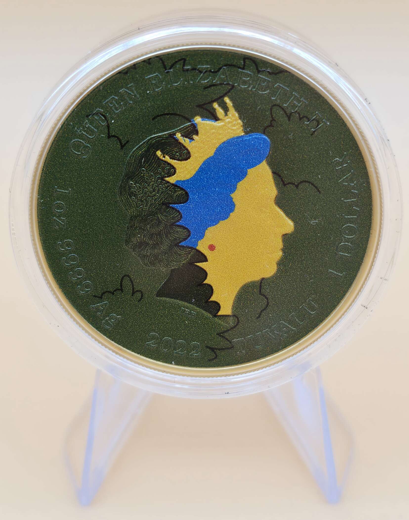 Homer Simpson 1 oz Silbermünze 2022 – Tuvalu – Limitierte Ausgabe – Bild 2