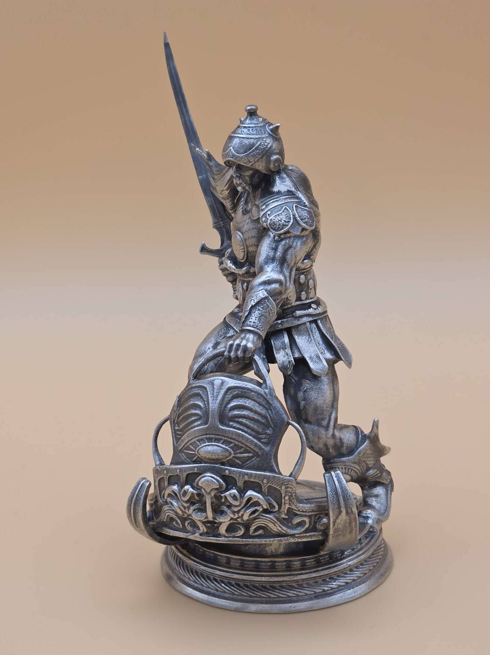 Silberstatue 279 g – .925 Sterling Silber – Kriegerfigur – Seriennummer #0186 – Bild 4