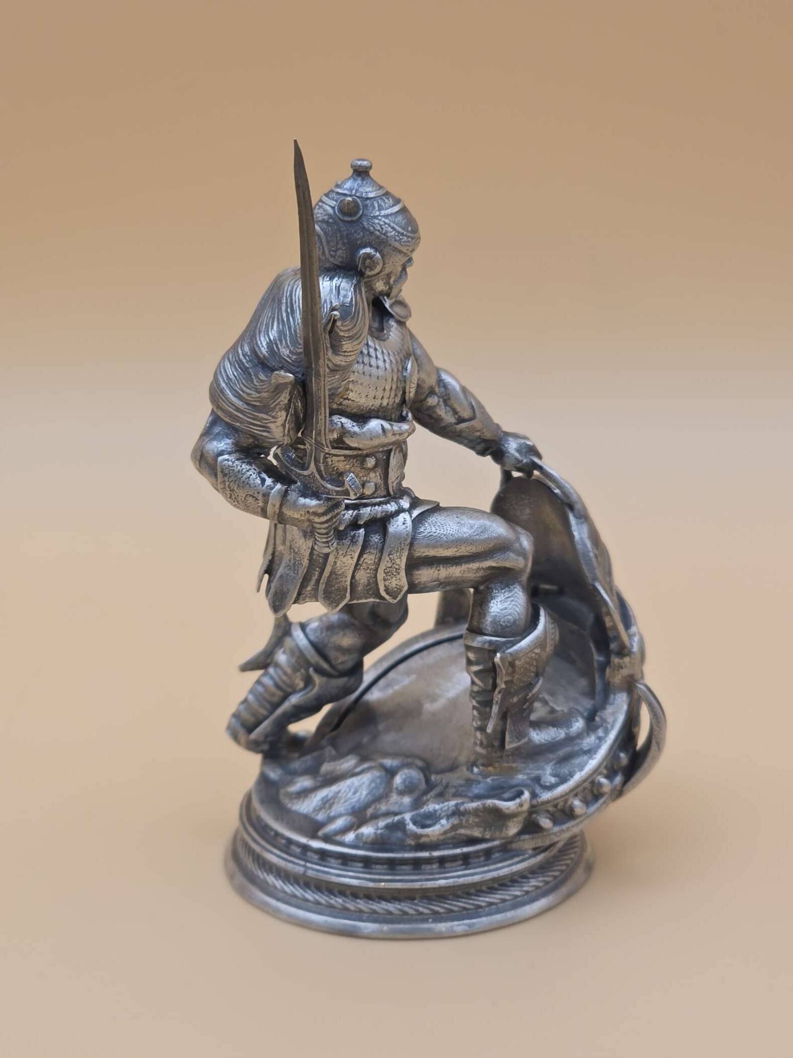 Silberstatue 279 g – .925 Sterling Silber – Kriegerfigur – Seriennummer #0186 – Bild 2