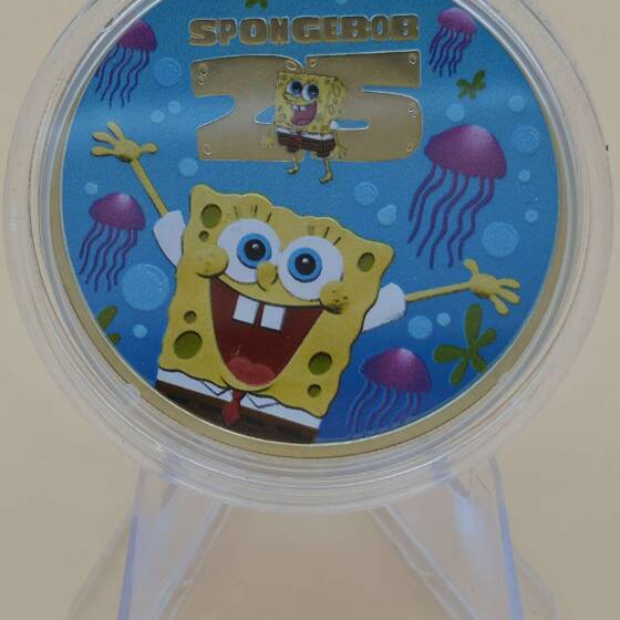 „SpongeBob 25th Anniversary 1 oz Silbermünze 2024 – Jubiläumsdesign“