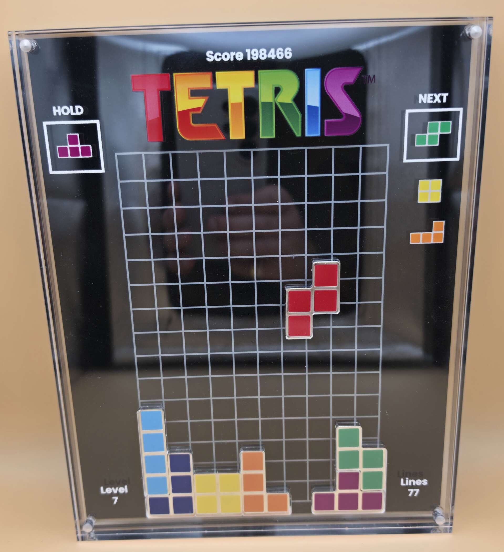 Tetris 2023 Niue 7‑Coin Silver Set mit COA und Display, limitierte Edition 059 von 250