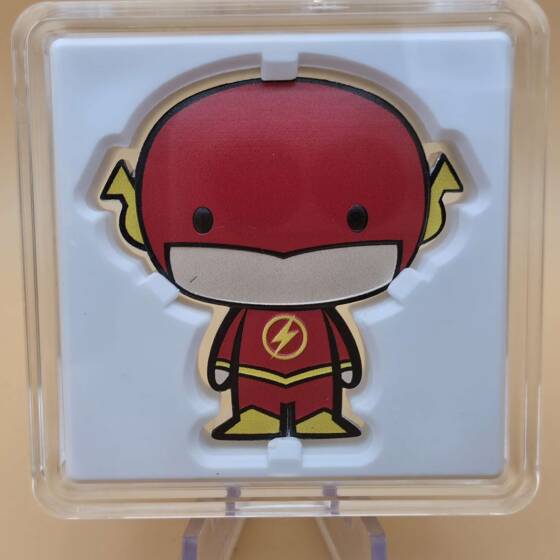 The Flash 1 oz Silber Chibi Coin 2020 von Niue in Originalbox mit Zertifikat